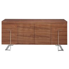 Сервант MK2103SB /3221 из орехового дерева и хромированной стали