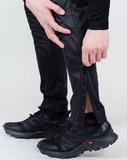 Премиальный костюм для лыж и зимнего бега Nordski Hybrid Hood Black/Lime