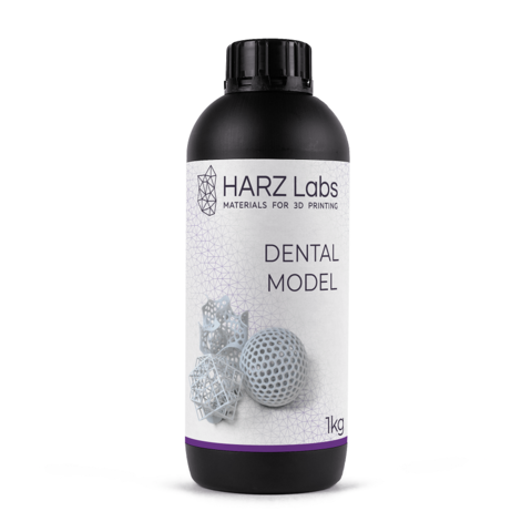 Фотополимерная смола HARZ Labs Dental Model Bone, слоновая кость (1000 гр)