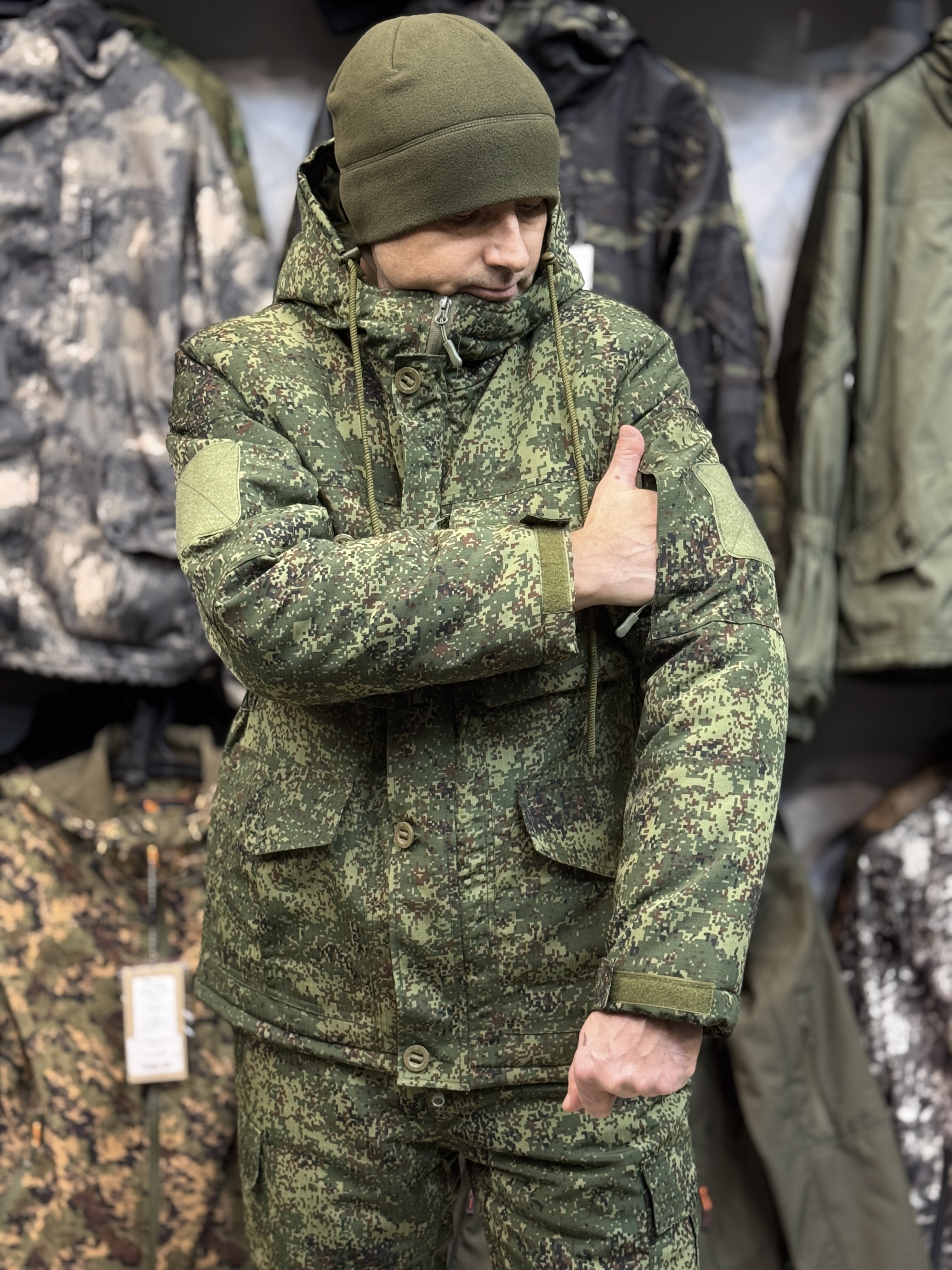 Костюм тактический горка пиксель зима