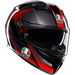Шлем AGV K3 Striga, чёрный/серый/красный