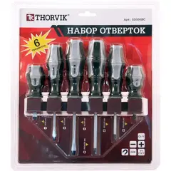 Набор отверток стержневых THORVIK SDS06BC