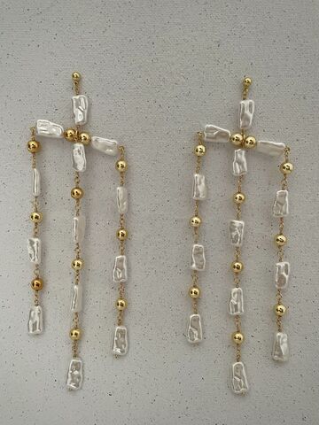 Серьги из искусственного жемчуга