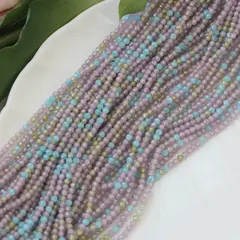 Цирконий кубический (фианит) граненый, микс, 3 мм нить, К266