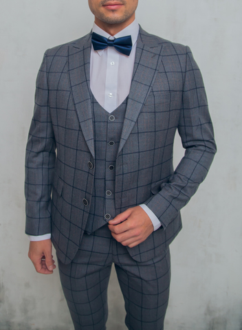 Костюм мужской - тройка Slim Fit Danilo Barcelo 02/435