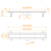 RGW SDR-34-80 64213480-01 Душевой трап