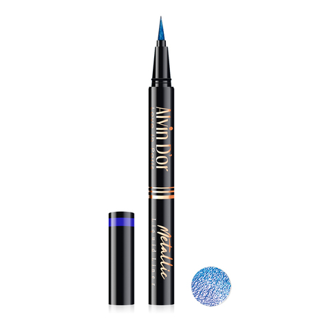 .Alvin D`or AD-52 Лайнер стойкий для век металлик metallic liquid liner 24h high тон 04синий