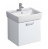 Geberit Renova Plan 879070000 Тумба под раковину, 53x46.3x47.2см, матовый белый / меламиновое покрытие, ультраглянцевый белый / пленочное покрытие