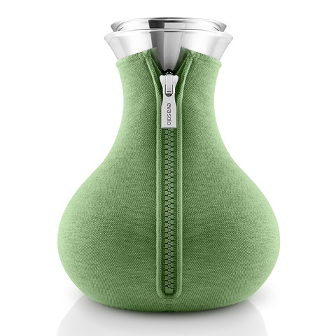 Чайник заварочный Tea maker в неопреновом текстурном чехле, 1 л , светло-зелёный