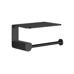 Gessi Rilievo 59449#299 Держатель туалетной бумаги с крышкой, цвет: nero XL фото