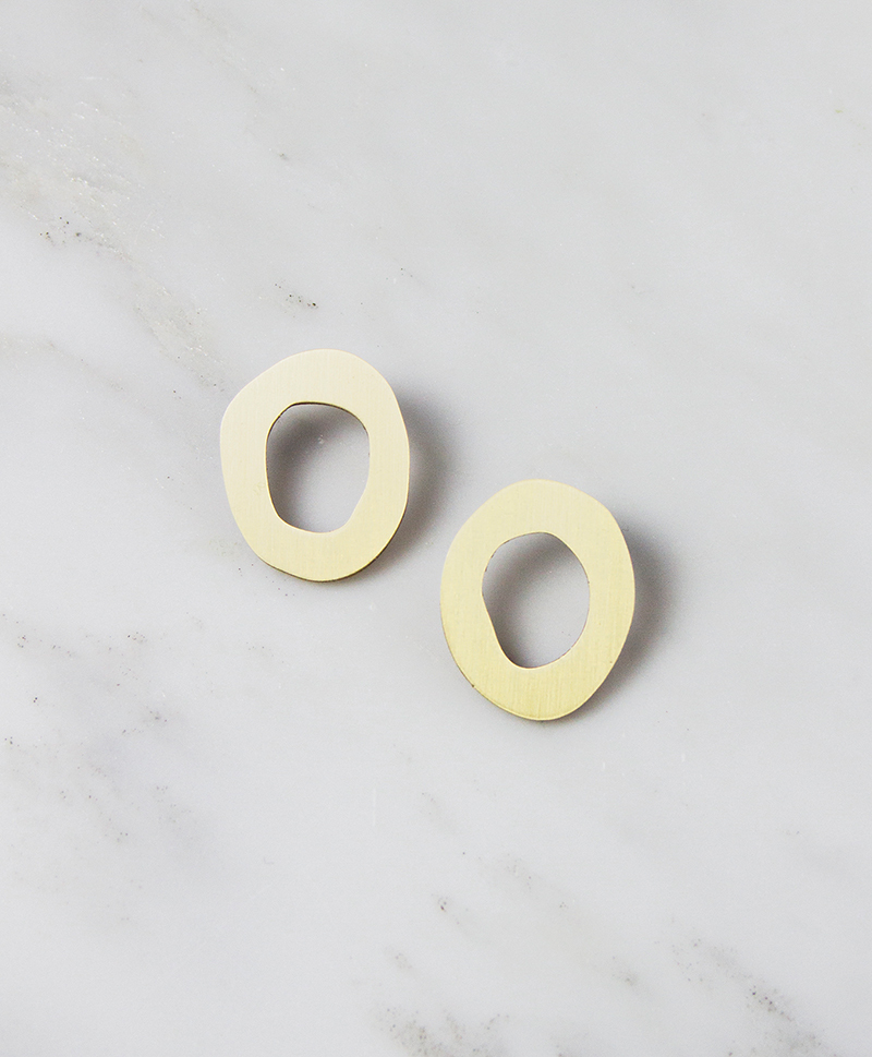 Серьги Hepworth I Studs Brass