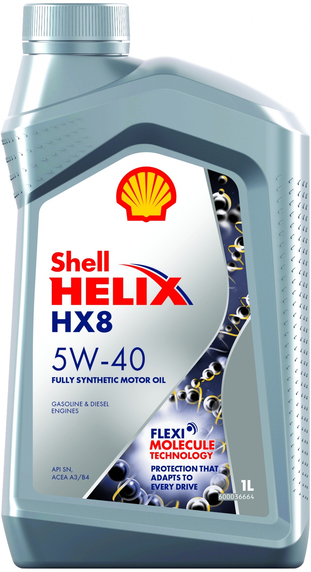 Моторное масло Shell Helix HX8 Synthetic 5W40 синтетическое 1л