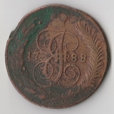 K11694 1788 5 копеек ММ перечекан из 10 коп K11694 1788 5 копеек ММ перечекан из 10 коп