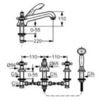 Kludi Adlon 515250520 Смеситель на борт ванны, цвет: хром