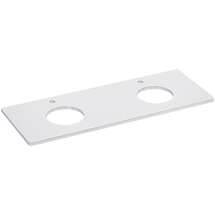 Lemark OLIVIA LM08OL125S Столешница 125см под 2 раковины из стекла, цвет: Белый фото