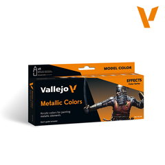 MODEL COLOR SET: METALLIC COLORS (8)