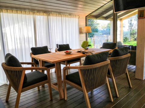 Обеденная группа Ideal Patio ЛЕОНОРЕН каркас тик, стол тик 180