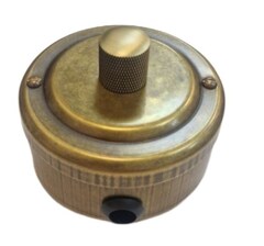 Диммер ретро поворотный "Бронза" VINTAGE-BRASS 30101-1Д / Диммер