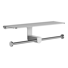 Gessi Rilievo 59450#031 Двойной держатель туалетной бумаги, цвет: хром фото