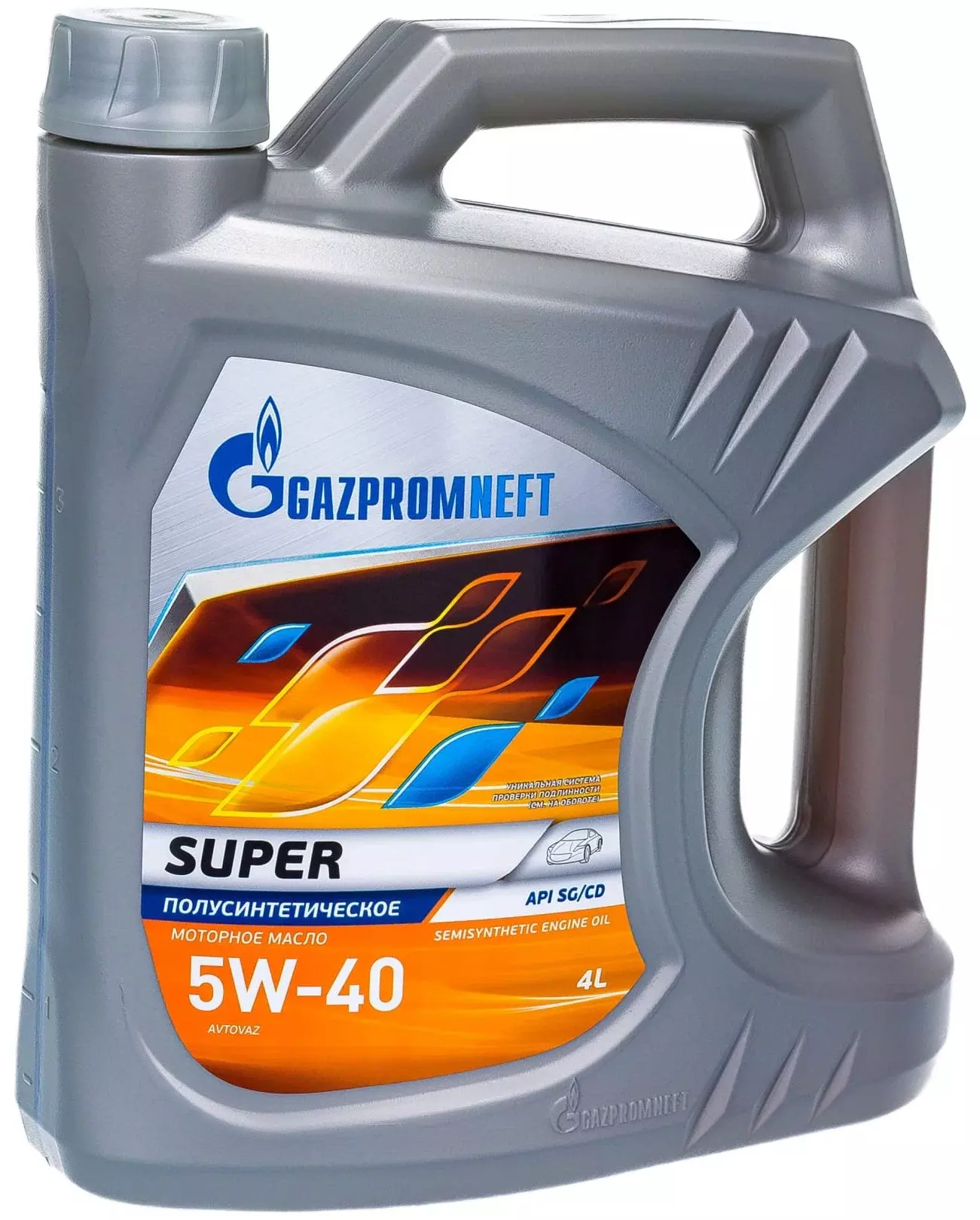 Масло моторное Gazpromneft Super 5W-40 полусинтетическое 4 л