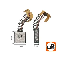 Щетка графитовая UNITED PARTS для HITACHI (аналог 999044) 7х17х17мм (90-0893)