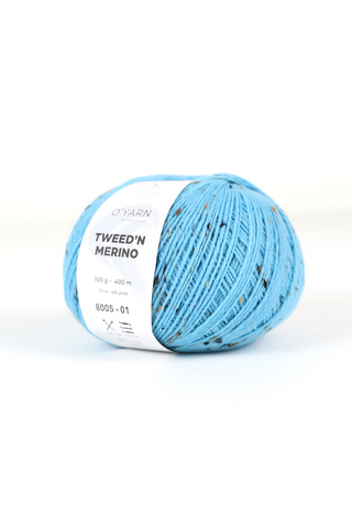Пряжа TWEED’N MERINO с коричневыми крапинками, 500г