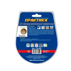 Чашка алмазная ПРАКТИКА Мастер шлифовальная 1-ряд 125 х 22 мм (779-592)