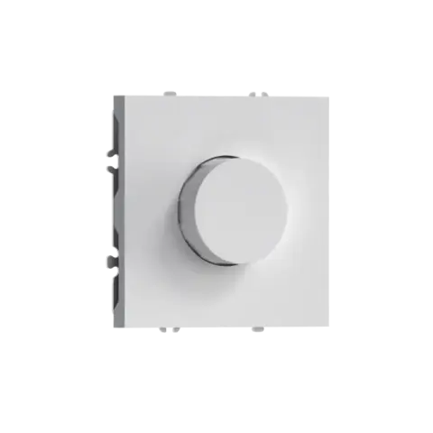 Светорегулятор Triac поворотный, LED, 200 Вт, матовый белый DONEL S08