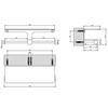 Gessi Rilievo 59450#031 Двойной держатель туалетной бумаги, цвет: хром