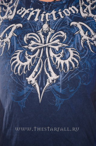 Affliction | Футболка мужская Skeleton Tee A1094 принт спереди