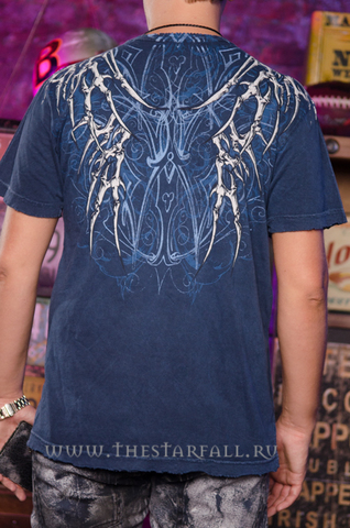 Affliction | Футболка мужская Skeleton Tee A1094 спина