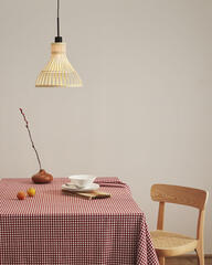 Бамбуковый потолочный плафон Nathaya с натуральной отделкой, 30 см