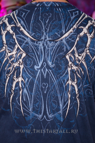 Affliction | Футболка мужская Skeleton Tee A1094 принт на спине