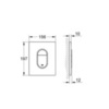 GROHE Arena Cosmopolitan 38844P00 Клавиша смыва для унитаза