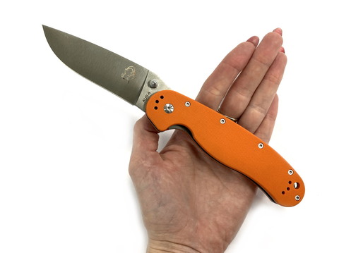 Складной нож Крыса Orange, сталь AUS-8, рукоять G10, RAT01-OR
