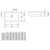 Villeroy&Boch Loop & Friends 616320R1 Раковина под столешницу 61,5x38, отверстия для смесителя-отсутствуют, перелив-есть, вид грязеотталкивающего покрытия-Ceram