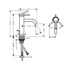Hansgrohe Tecturis S 73310670 Смеситель для раковины, однорычажный, 110 со сливным гарнитуром, мч,