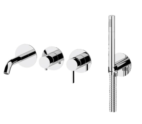 Remer Metrica MC53D2PWB Смеситель для ванны, цвет: хром
