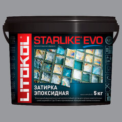 Затирка швов эпоксидная Litokol Starlike Evo S.110 Grigio Perla, 5 кг