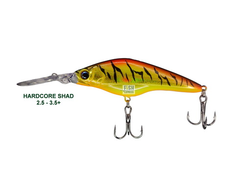 Воблер HARDCORE SHAD 75sp 10гр. 2.5 - 3.5m+ #14 (реплика)