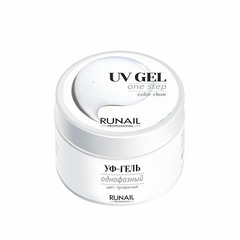 RuNail ОДНОФАЗНЫЙ УФ-ГЕЛЬ (ЦВЕТ: ПРОЗРАЧНЫЙ), 56 Г