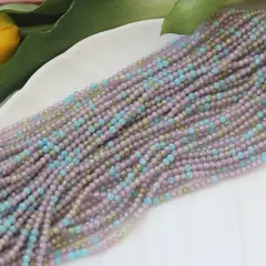 Цирконий кубический (фианит) граненый, микс, 3 мм нить, К266