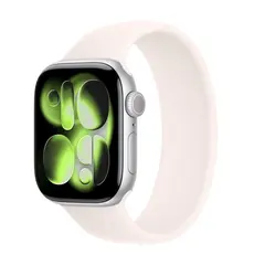 Умные часы Apple Watch Series 11 GPS, 42mm, Silver Aluminium Case with Light Blush Solo Loop