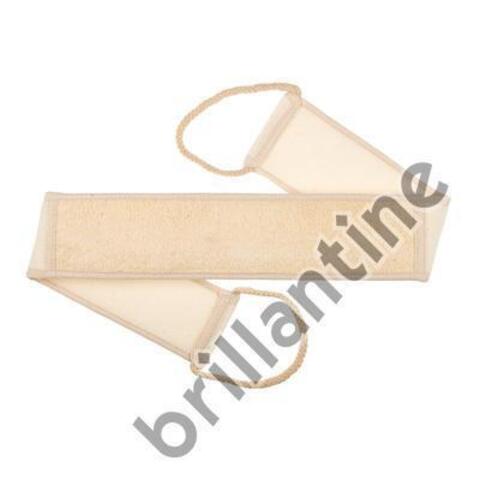 Di Valore 201-010 Brillantine Мочалка из ЛЮФЫ с ручками, белая размер 8*80см