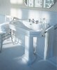 Duravit 4387000301 Раковина с перел., и 3 отв. под смес., 70х50х Н: 20.5см, цвет: Белый с покрытием WonderGliss