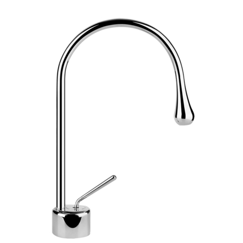 Gessi Goccia 33601#031 Смеситель для раковины на 1 отверстие, излив 174мм R=90, цвет: хром