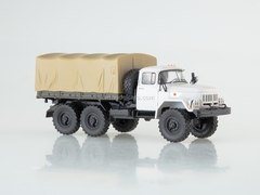 ZIL-131 flatbed truck with awning white-beige Our Trucks #8 (limited edition)