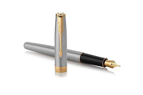 Ручка перьевая Parker Sonnet Core, St. Steel GT, F (1931504)
