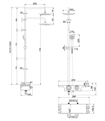 Смеситель Lemark Tropic LM7008С для ванны и душа, термостатический