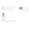 Gessi Rilievo 59455#031 Держатель туалетной бумаги, монтаж вертикальный или горизонтальный, цвет: хром